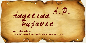 Angelina Pujović vizit kartica